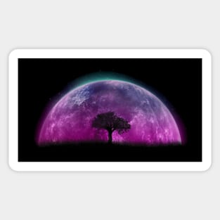 Tree in Space Sticker